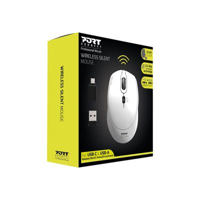 PORT DESIGNS - Souris sans fil - silencieuse - blanc