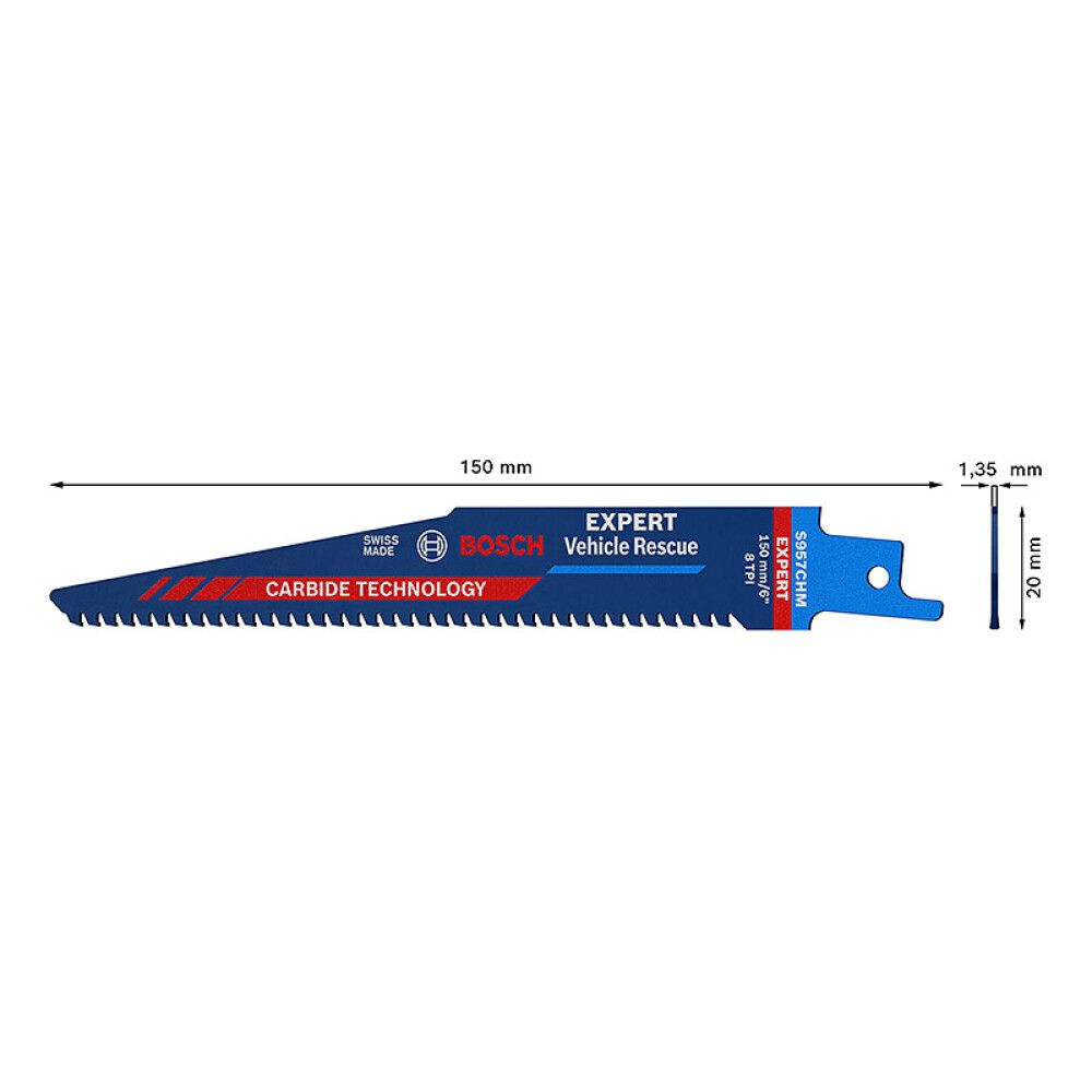 BAJONETTSAGBLAD BOSCH PROFESSIONAL S957CHM METALL 150MM