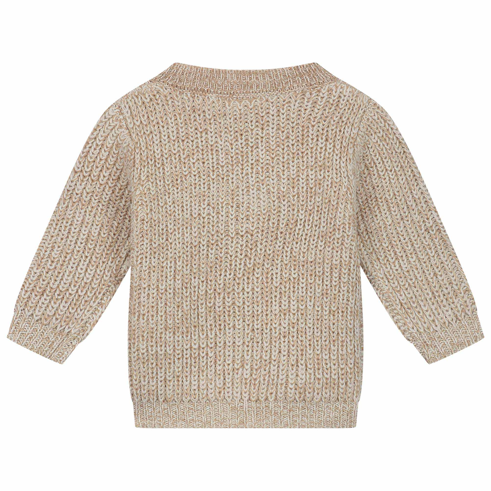 Prénatal baby trui lange mouwen effen beige