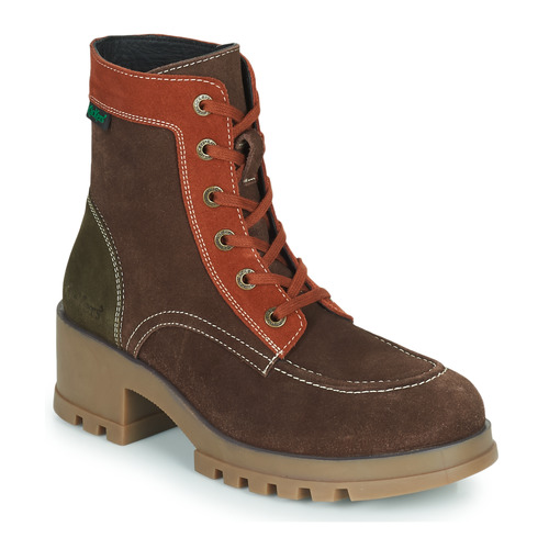 Kickers - KICK HELLO - Marron / Orange