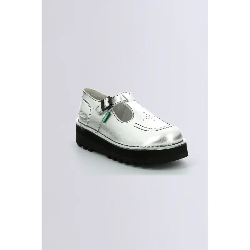 KICKOUSTRAP ARGENT SALOME Cuir Femme