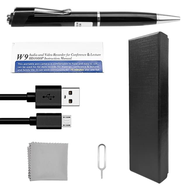 1080P Skjult kamera Pen Videooptagelse fotografi lomme