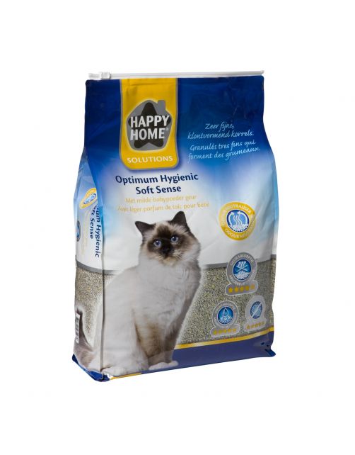 Happy Home Optimum Hygienic Soft Sense - Kattenbakvulling - 12 l