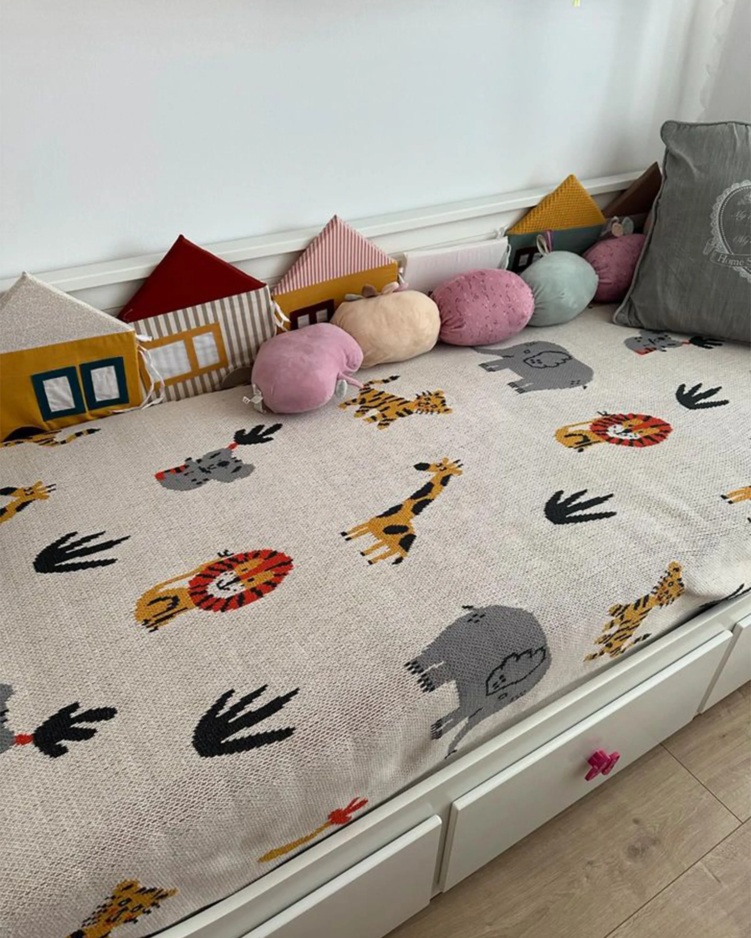 Plaid SAMEO Katoen 130 x 170 cm Meerkleurig