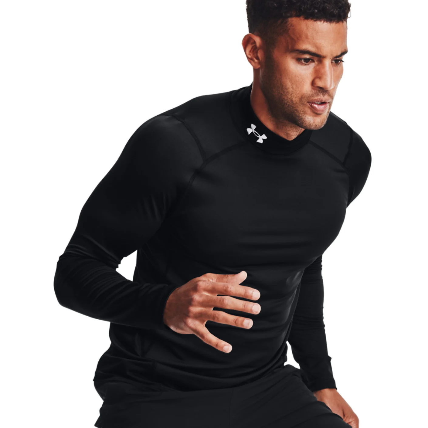 Under Armour ColdGear Ondershirt Lange Mouwen Zwart Wit