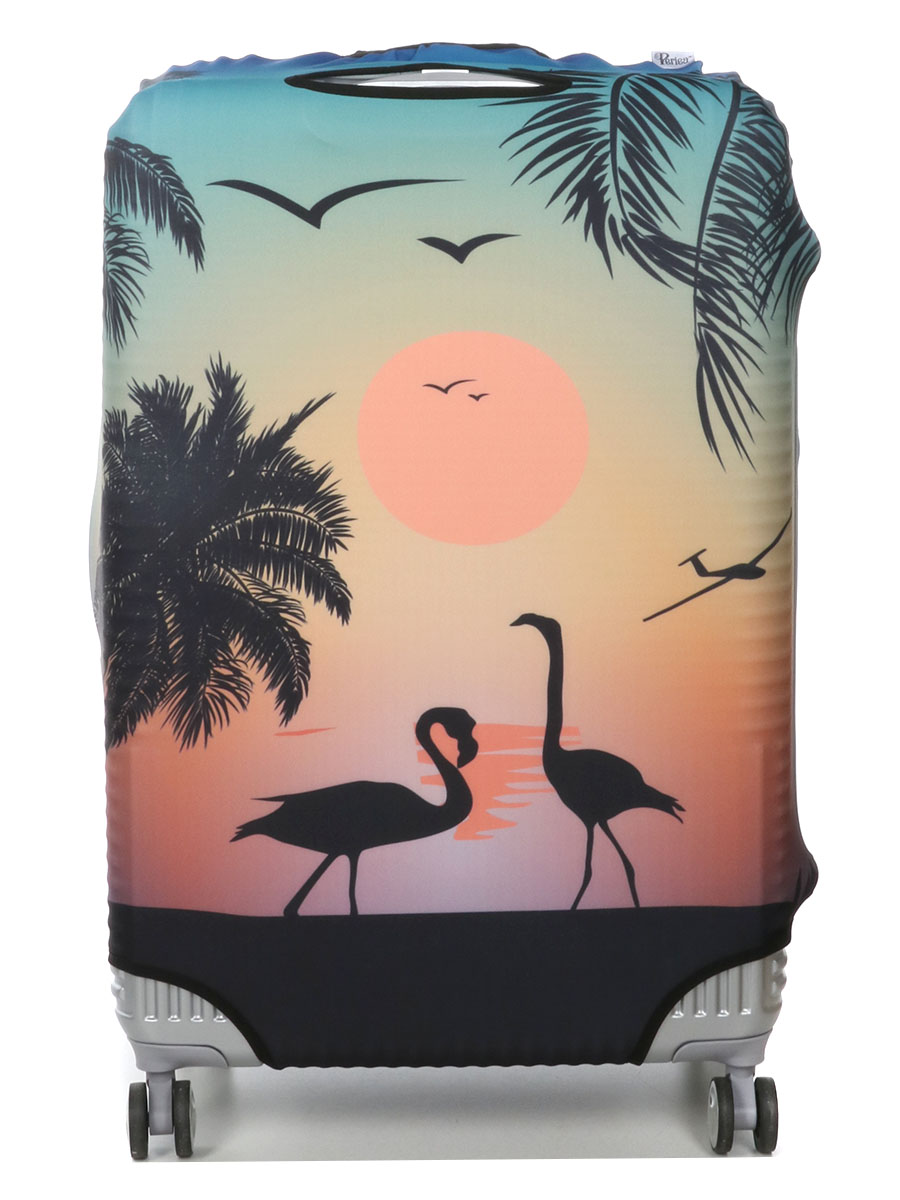 Housse de valise Periea Sunset Flamingos L