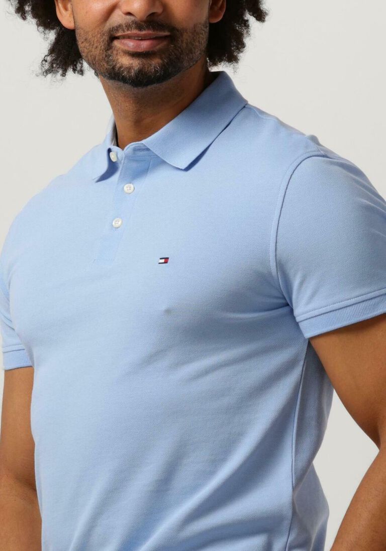 TOMMY HILFIGER lichtblauwe tommy hilfiger polo 1985 slim polo