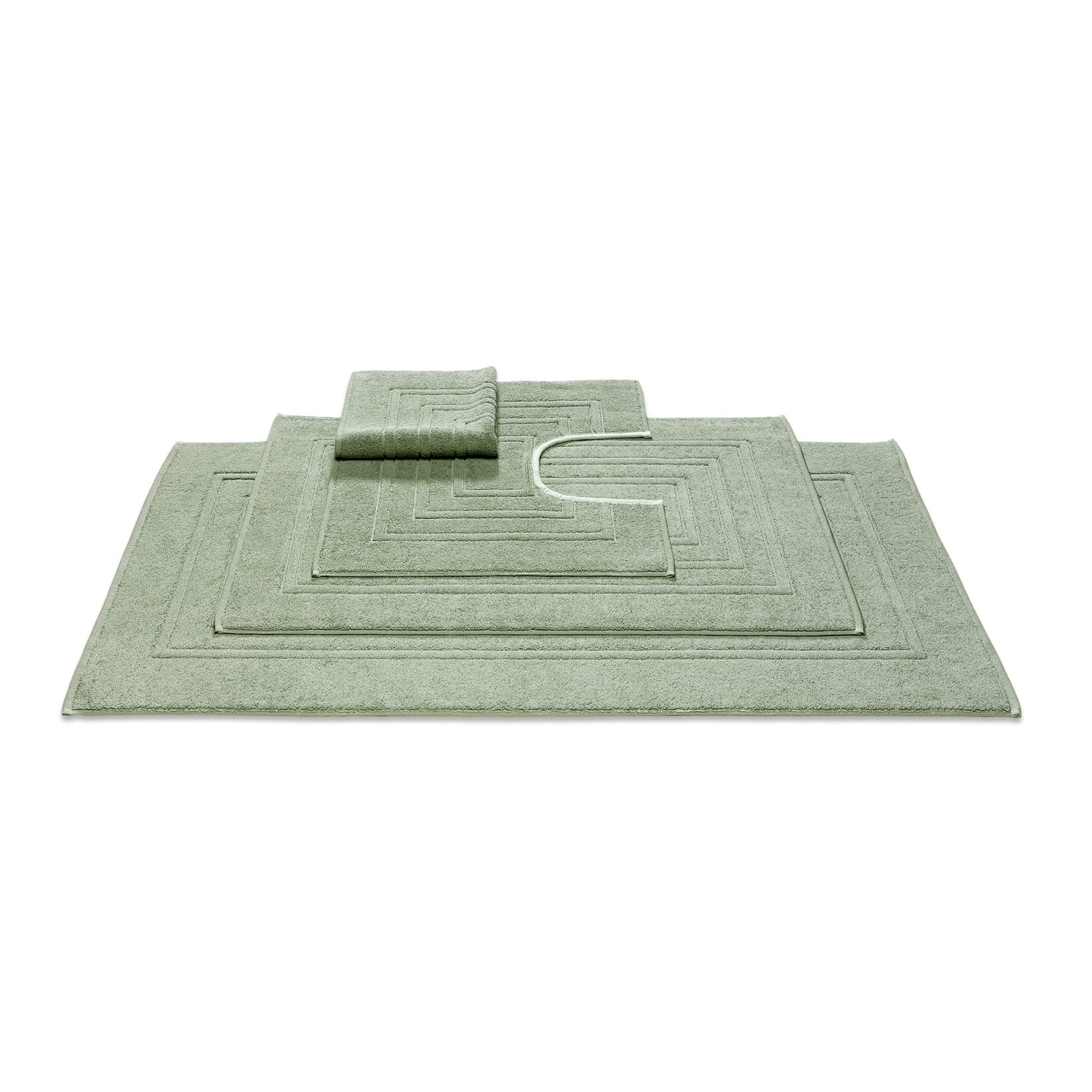 Houston Badmat Smoke Green | 60 x 60 cm | Groen | Katoen