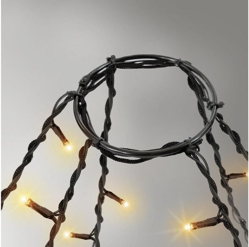 Vlaggenmast verlichting - 192 LED's - 208 cm hoog - Warm wit licht - Waterdicht
