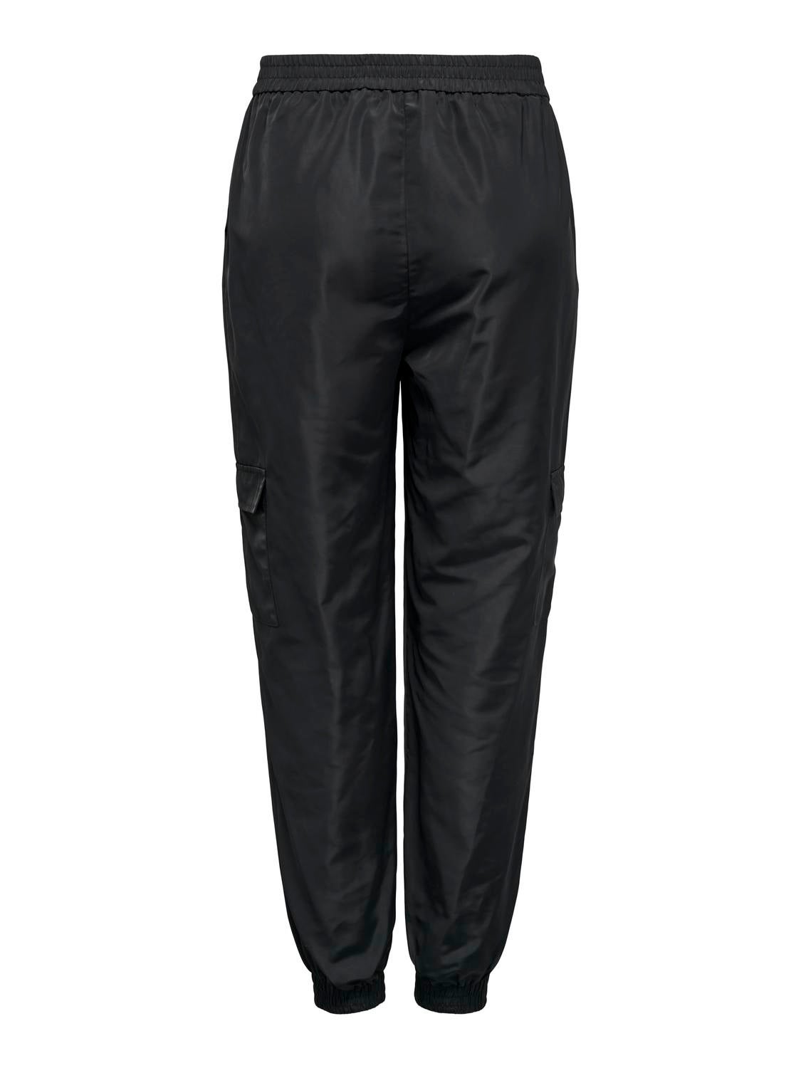 ONLFADUMA Mittlere Taille Normal geschnitten Cargo-Hose Black