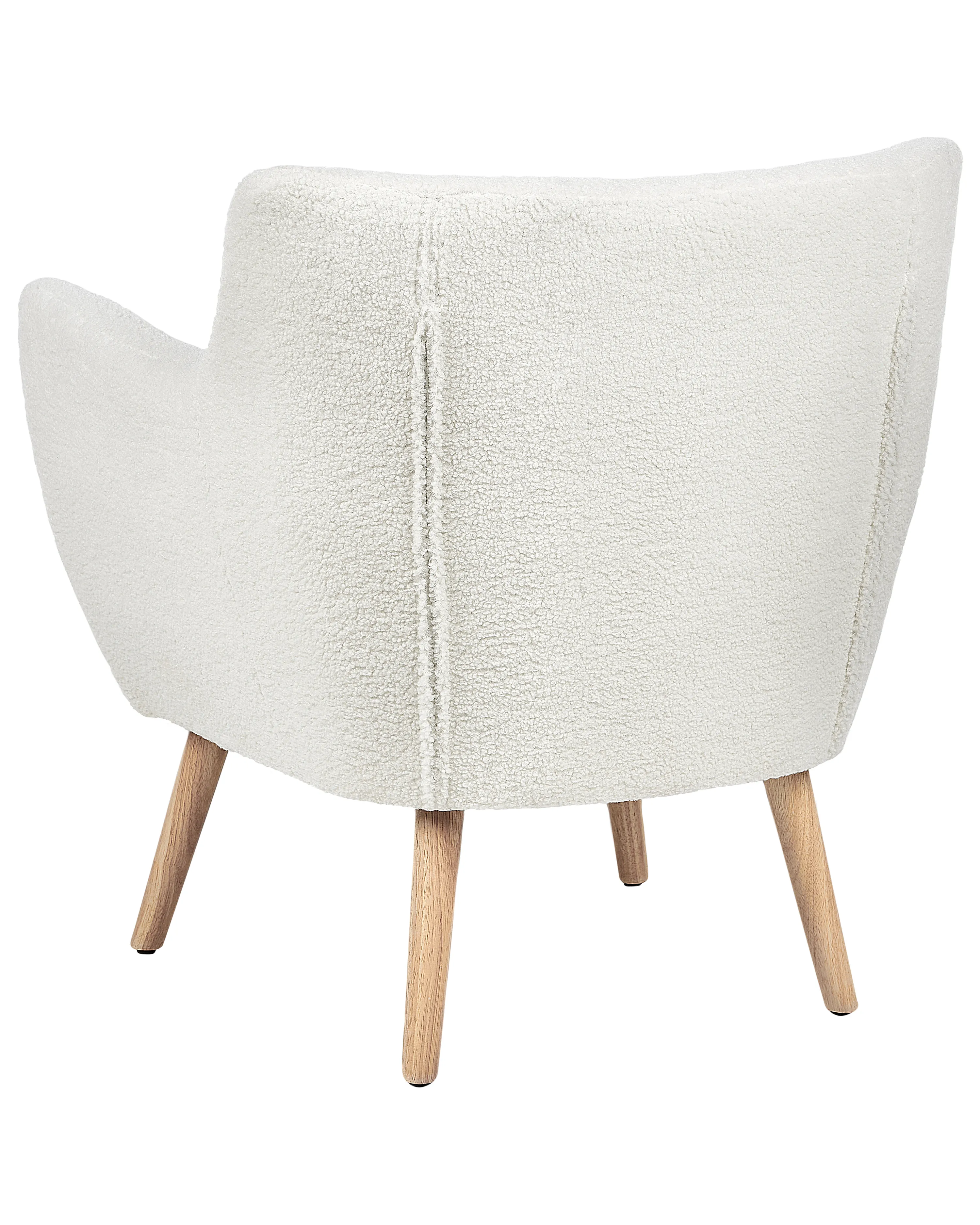 Fauteuil DRAMMEN Bouclé Wit