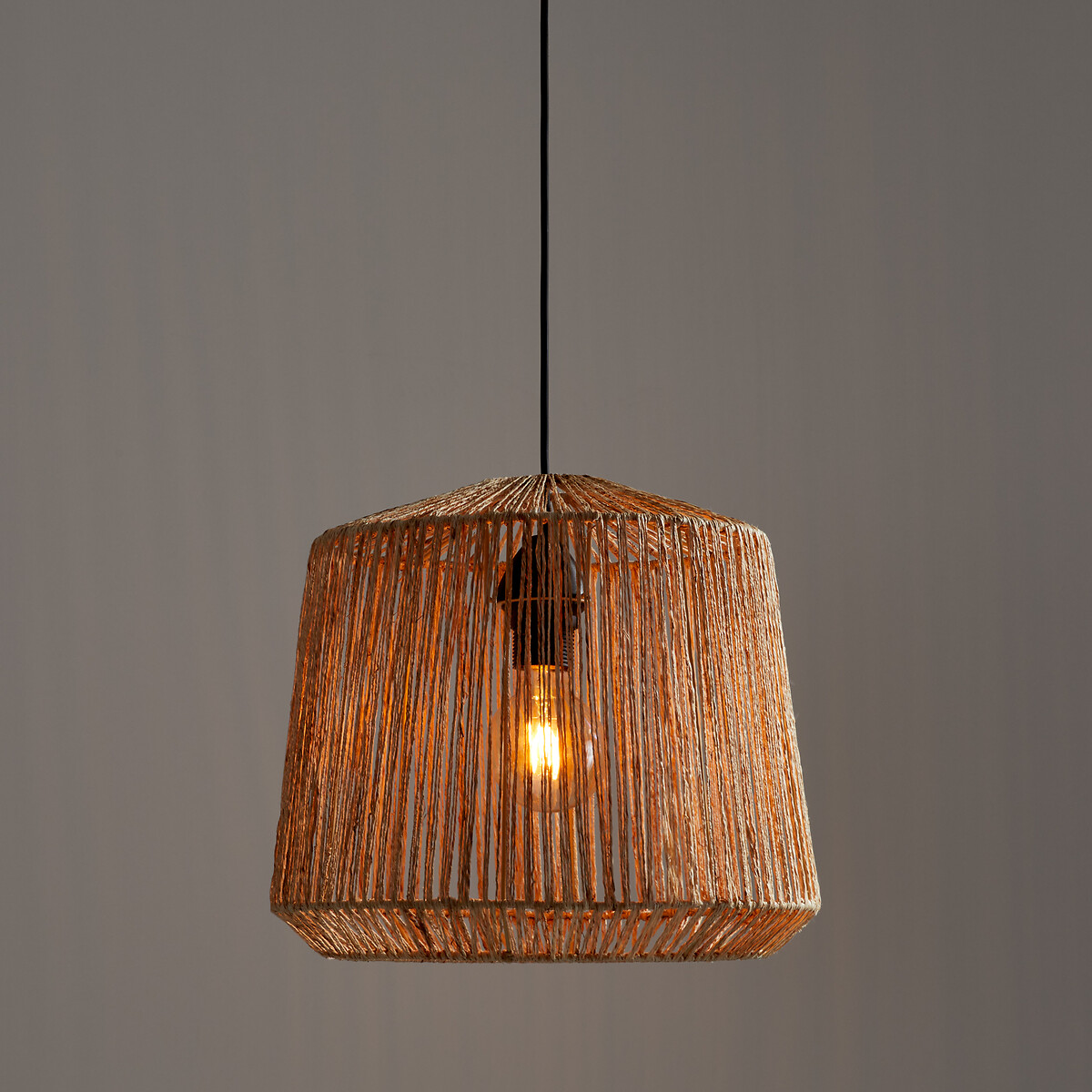 LA REDOUTE INTERIEURS<br>Luminária pendente de cânhamo Ø35 cm, Yaku