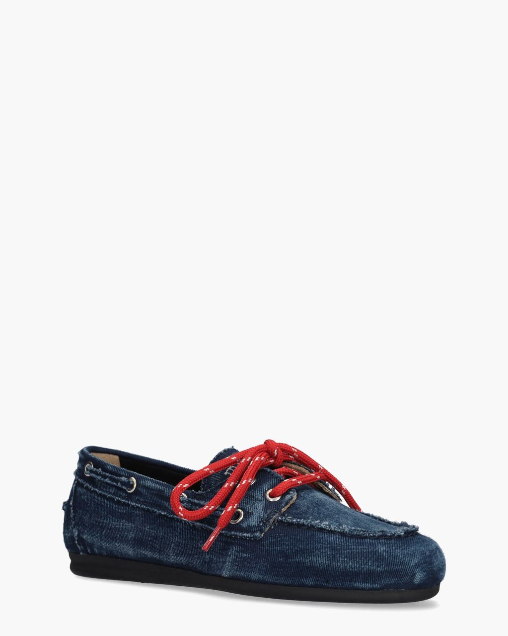 Posa Boat Loafer Denim Dames Veterschoenen