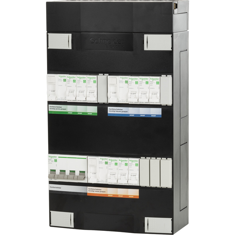 Schneider Electric groepenkast 3 fase 9 groepen