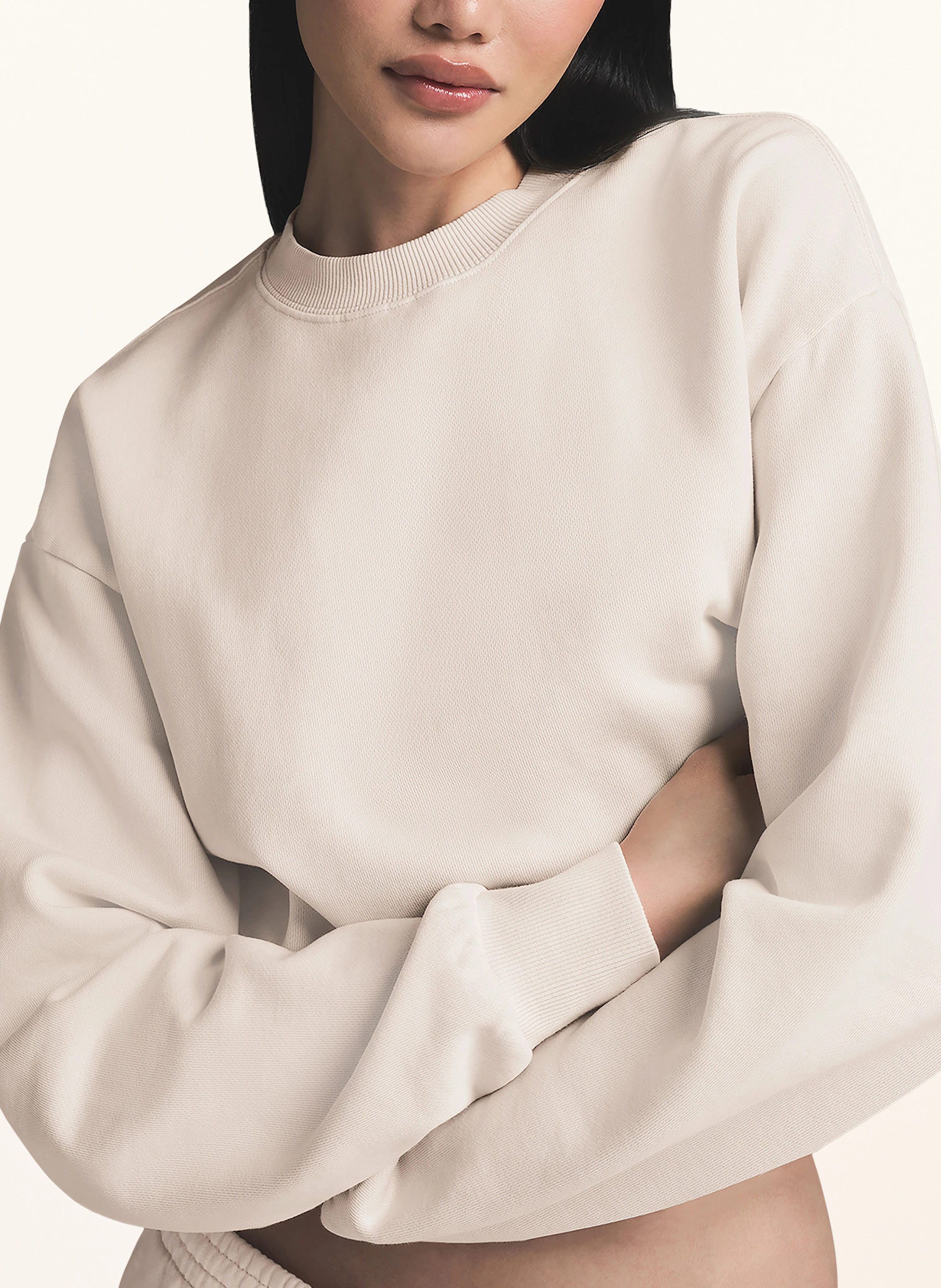 SKIMS Lounge-Sweatshirt BOYFRIEND FLEECE