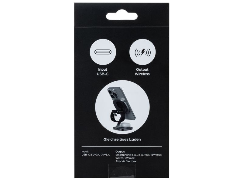 onit Wireless Charger 3-in-1 Mini 15 W MagSafe-kompatibles Ladegerät