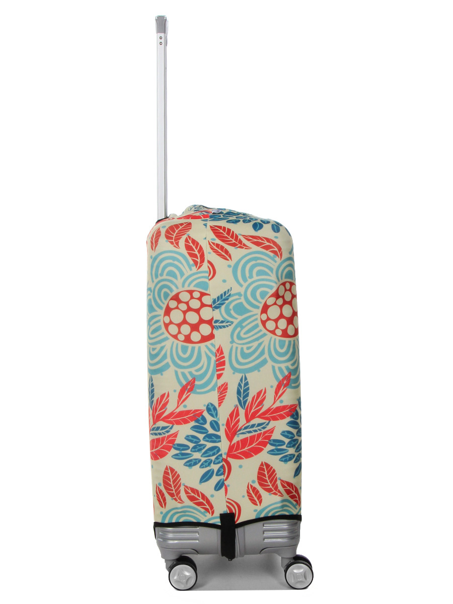 Housse de valise Periea Red and Blue Leaves M