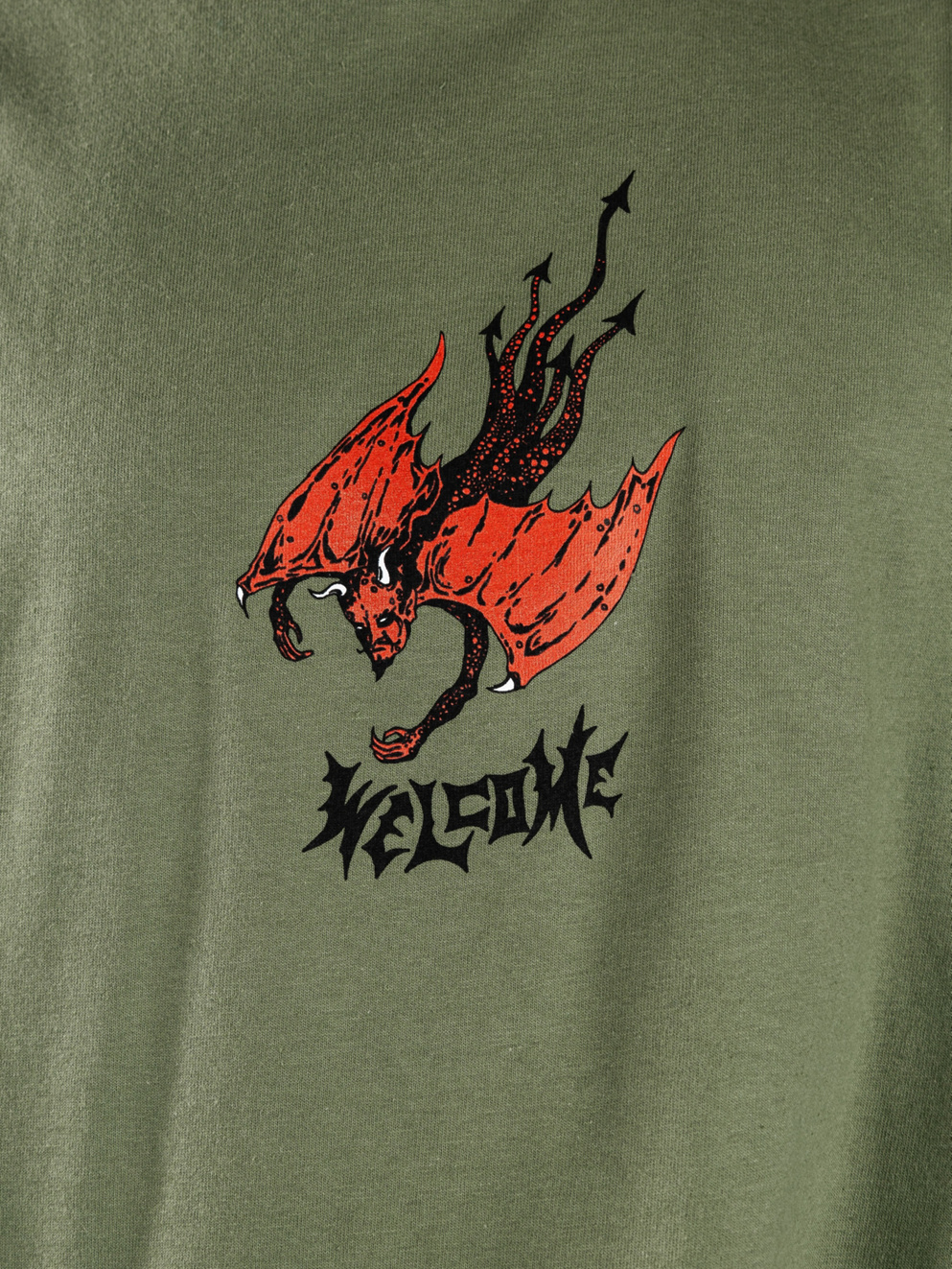 Welcome Diver Printed T-Shirt military