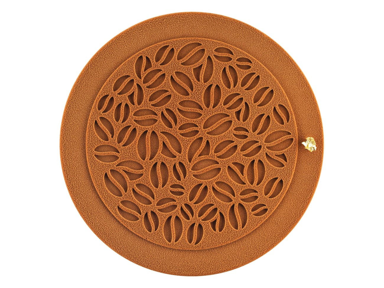 Tapis décor silicone - grains de café - Ø 18 cm x ht 1.5 mm - Silikomart