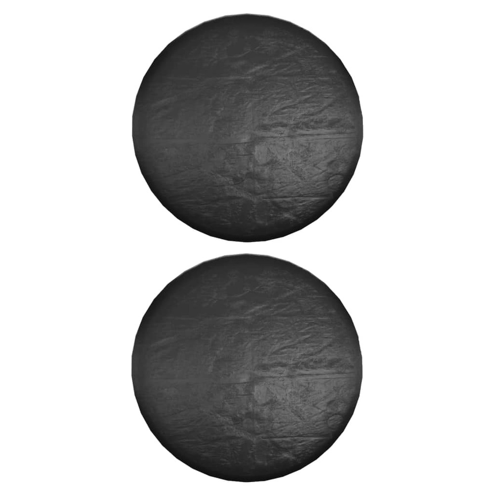Housses pour meubles de jardin 2 pcs 10 œillets ø260x90 cm rond