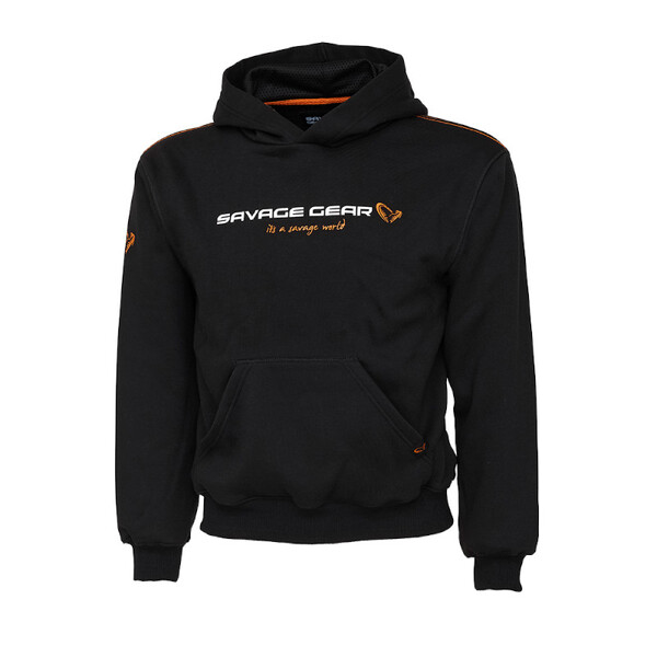 Savage Gear Junior Logo Hoodie Black Ink Vistrui
