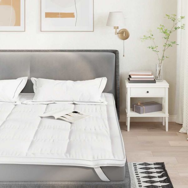 vidaXL Protetor de Colchão 120x220 cm Branco - 2331078358