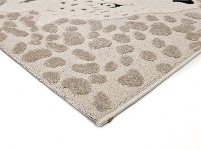 KMCarpets Gulvteppe Leopard 120x170, Creme