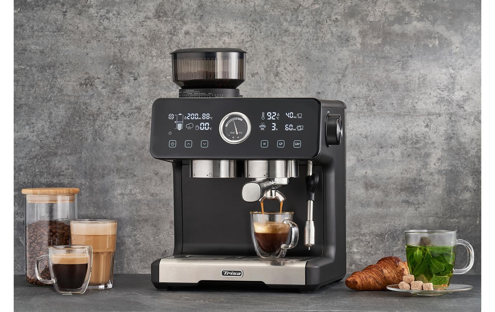 Siebträgermaschine Smart Barista Schwarz<br>Espressomaschine