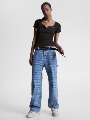 Camiseta Slim Fit com Malha Canelada