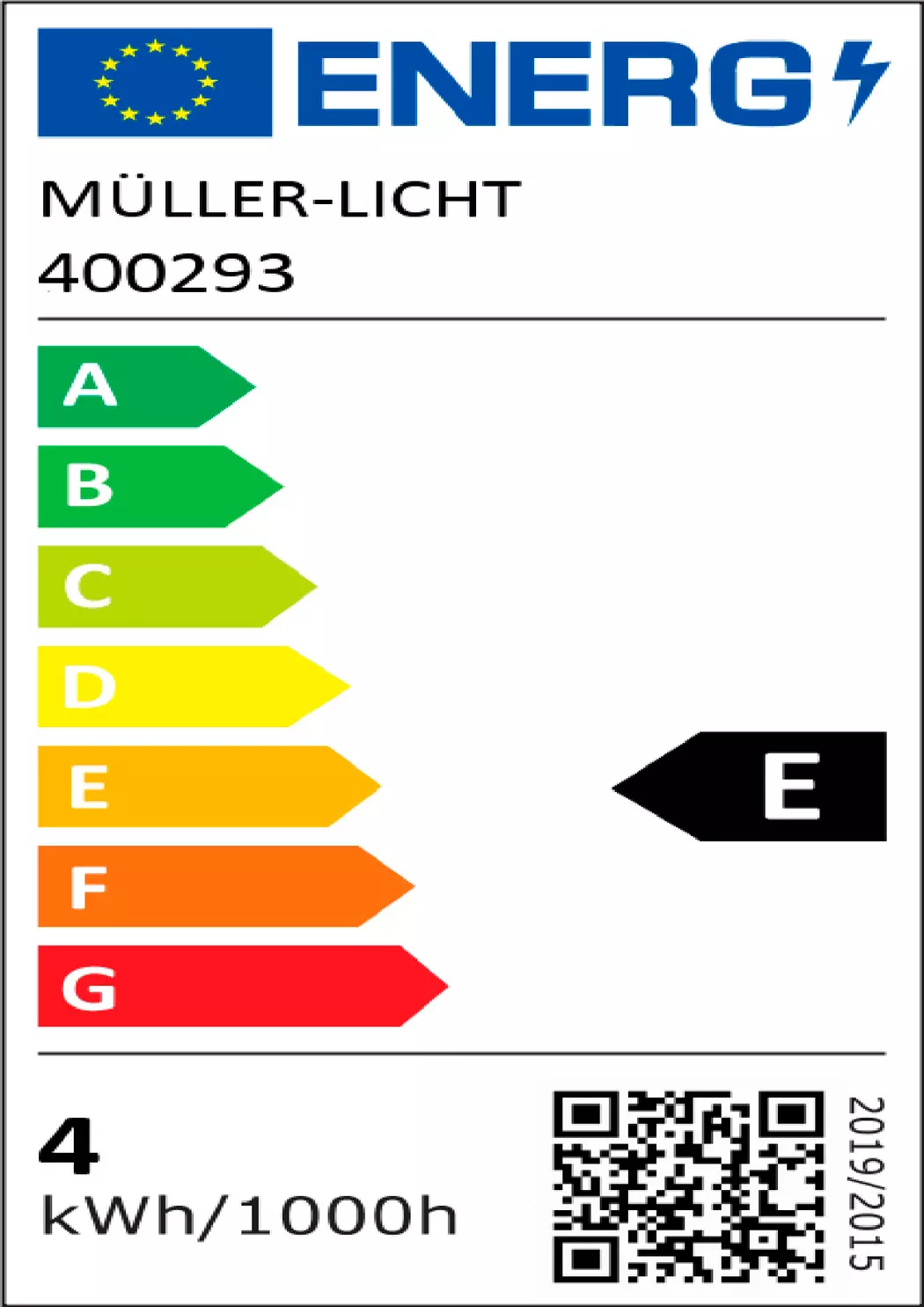 LED-Tropfenform, klar E14/4Watt/ Energie E