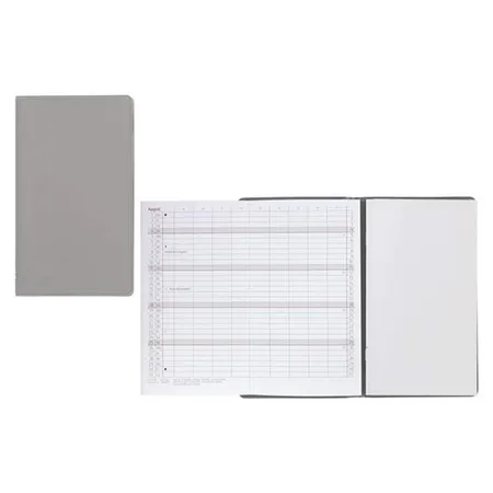 Idena Taschenplaner FSC-Mix Leporello grau 2021