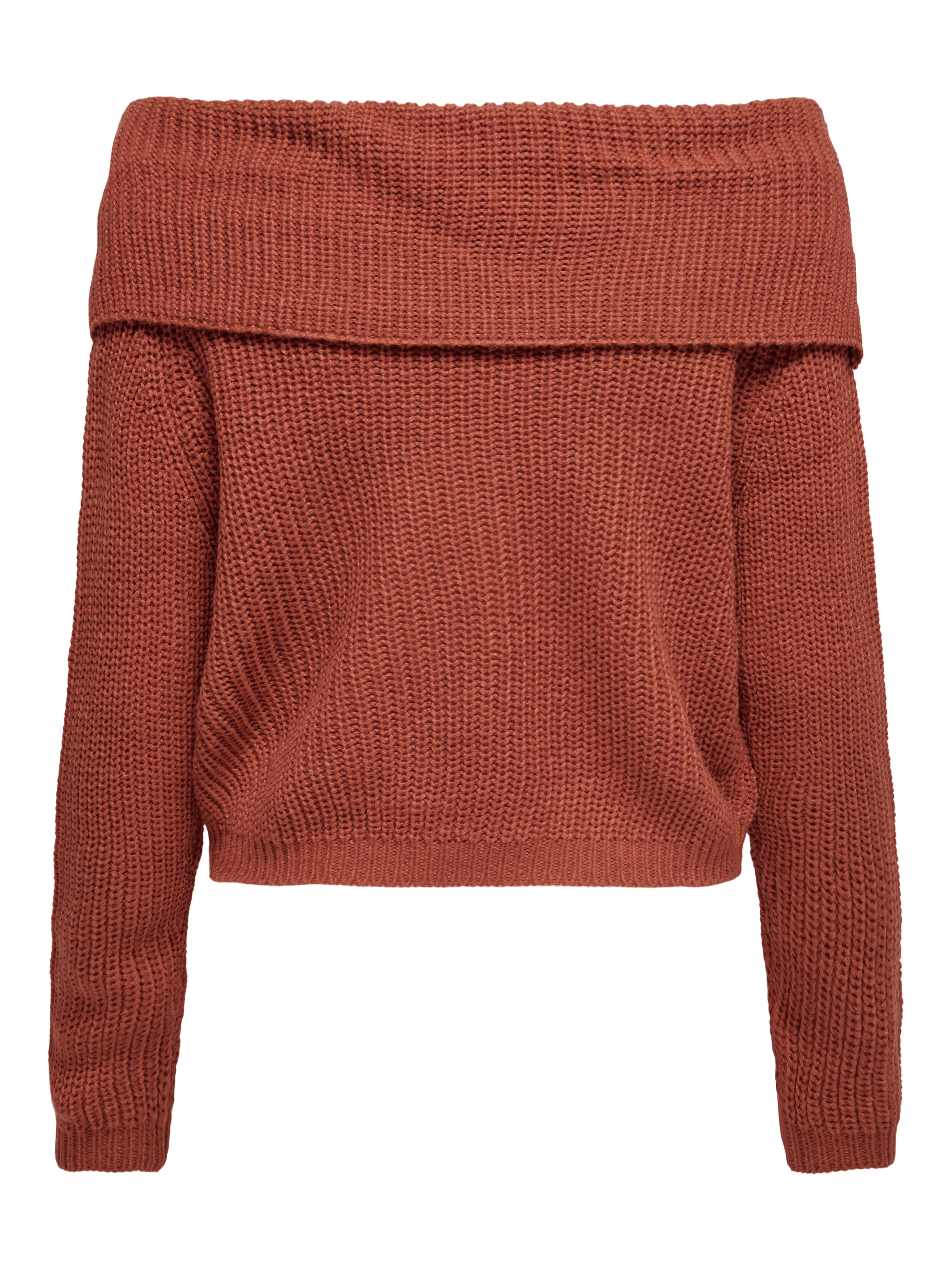 JDYJUSTY Strickpullover Burnt Brick