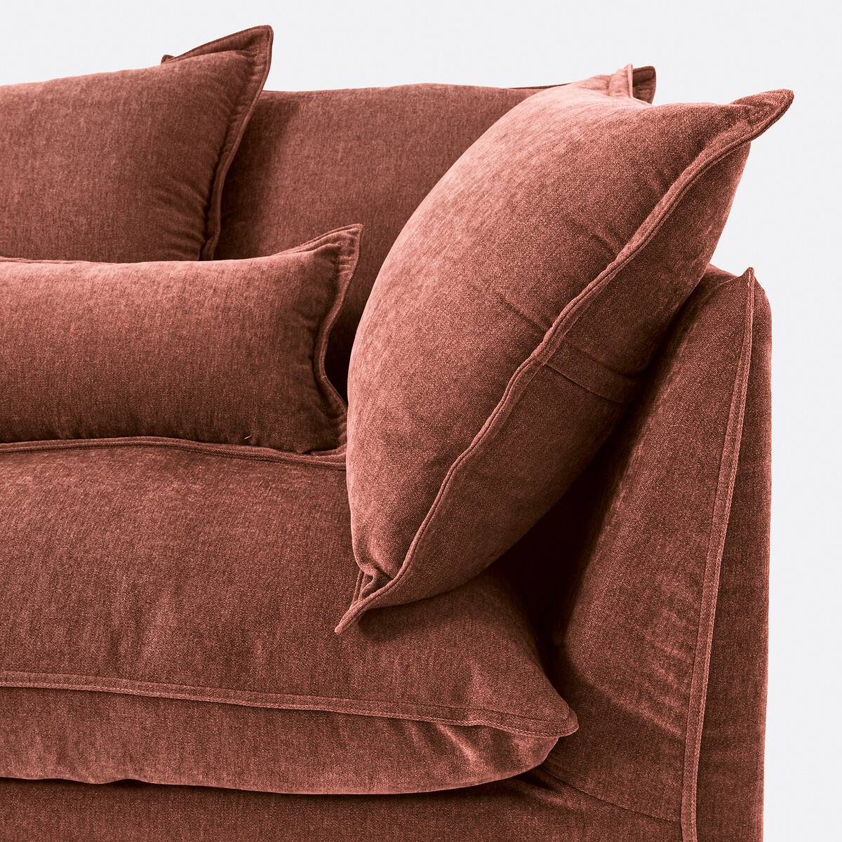 LA REDOUTE INTERIORS<br>Poltrona esquerda em poliéster mesclado, Odna