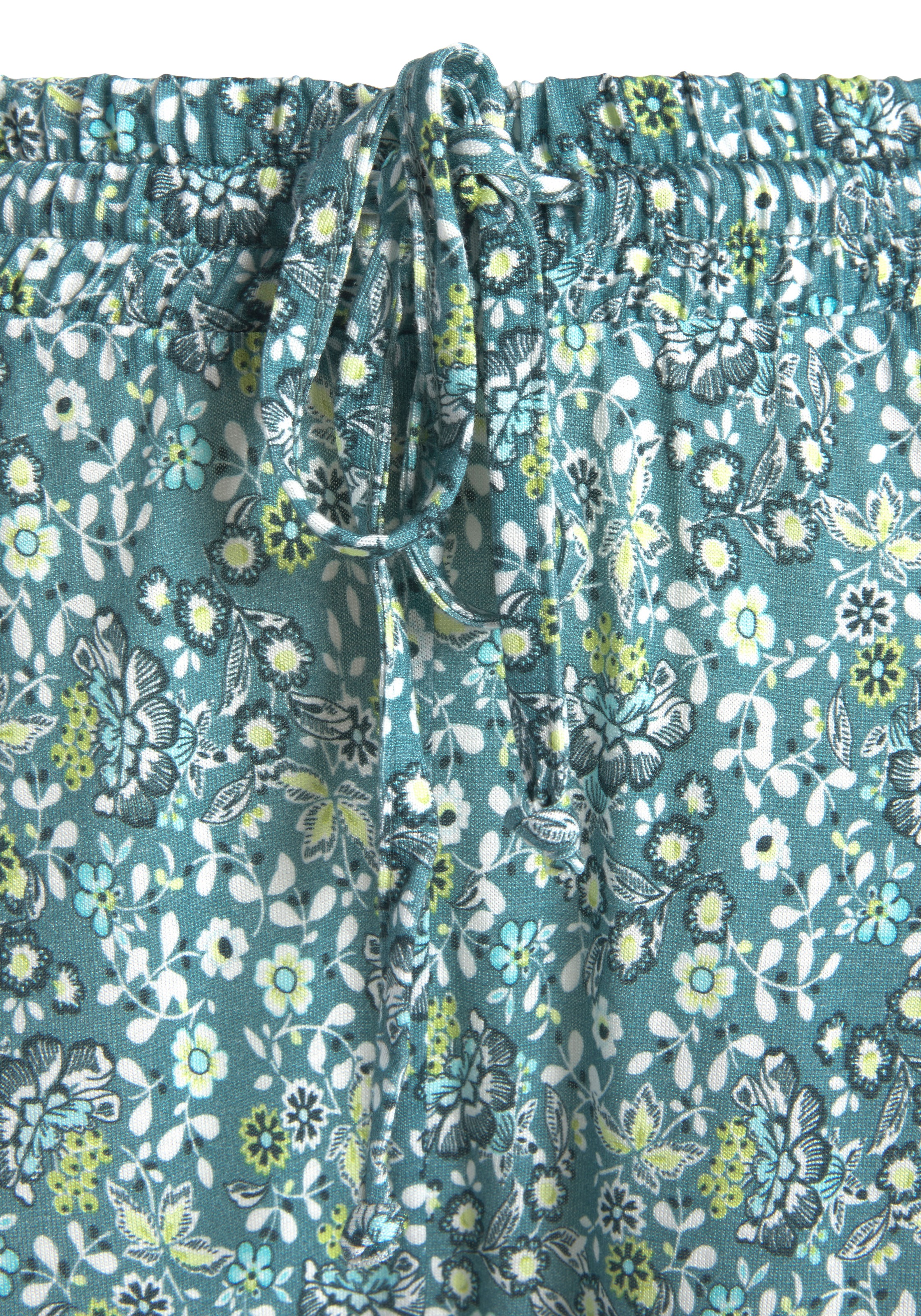 Vivance Jerseyhose  mit Blümchendruck und Taschen, elastischer Bund, Strandhose