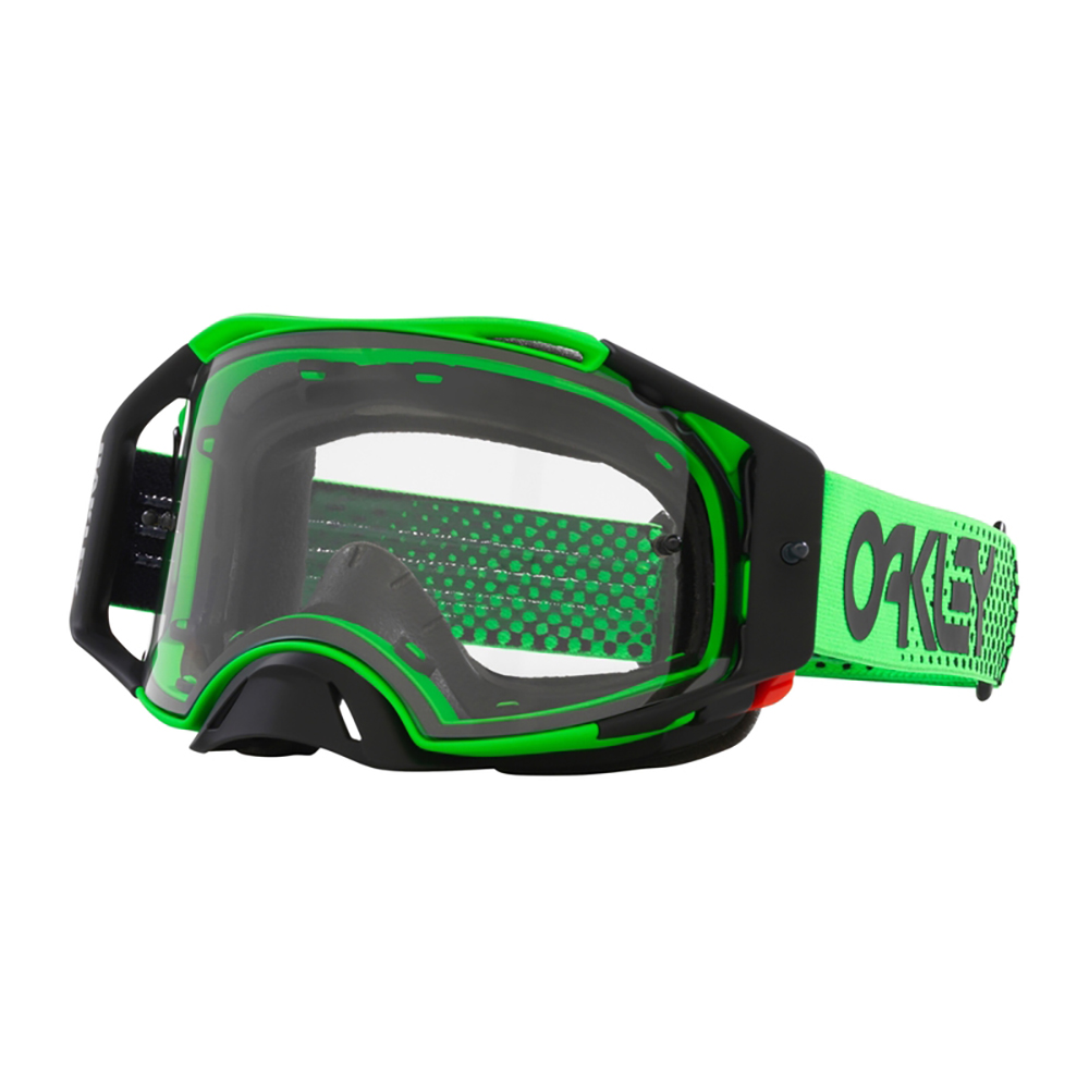 Oakley - Masque Airbrake MX Moto B1B Vert / Noir / Transparent