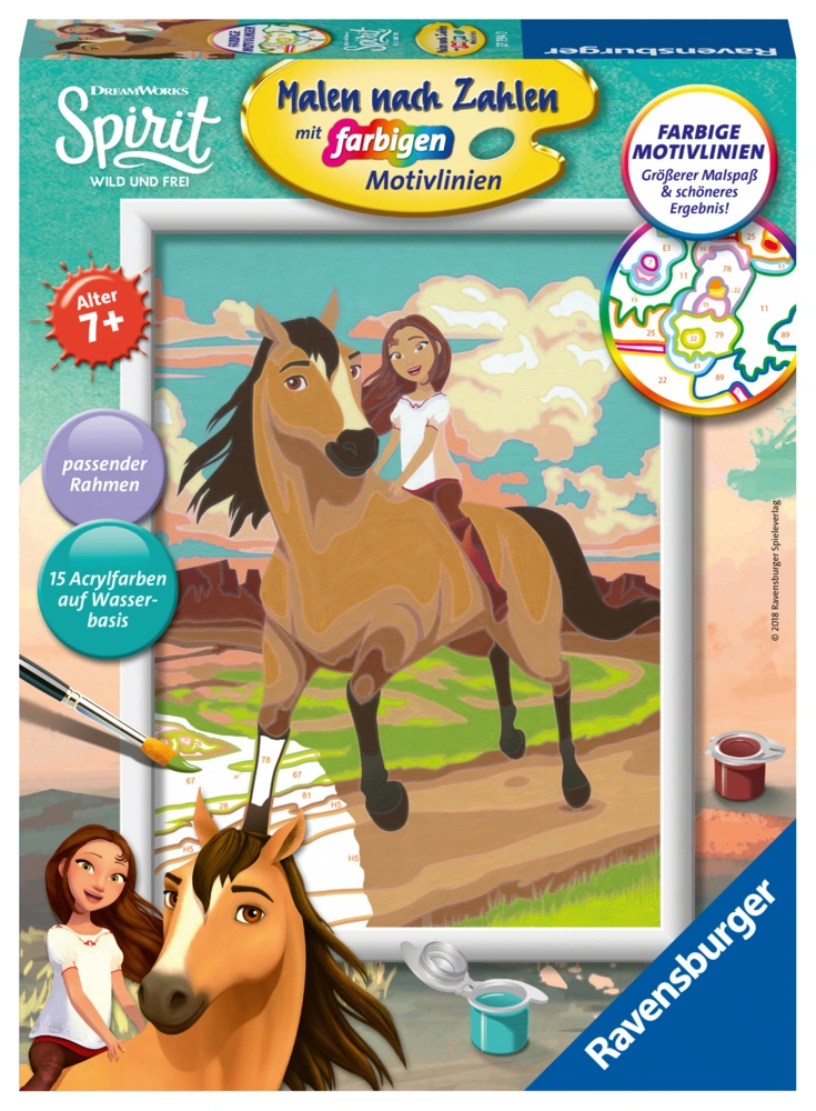 Ravensburger Malen nach Zahlen 27794 - Spirit - Kinder ab 7 Jahren