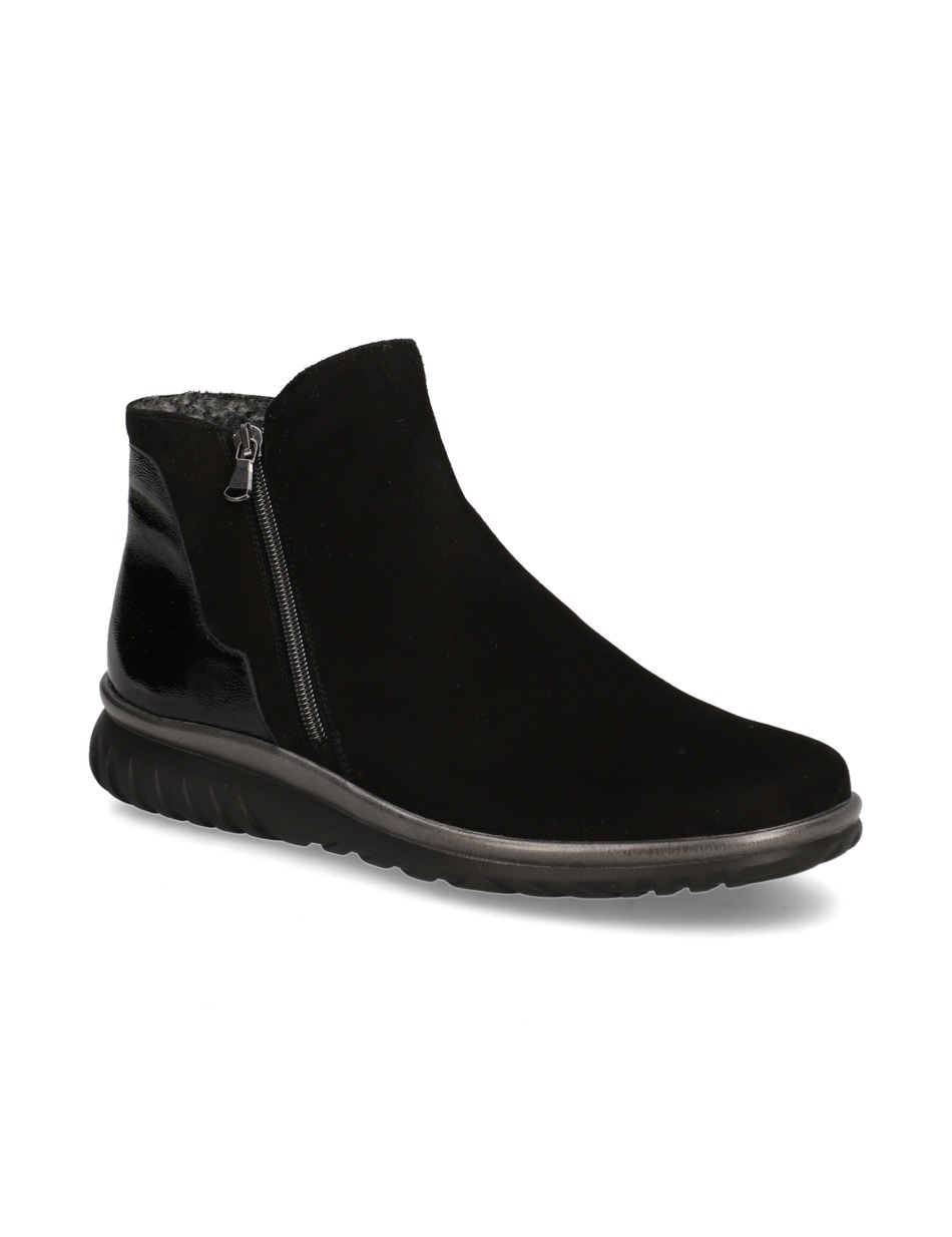 Lederkombination Boot
