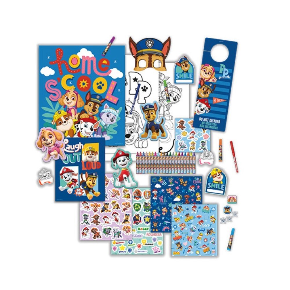 Riesen Schreibset SET 1000 Tei. Paw Patrol 90cm Stifte Malset Malarben