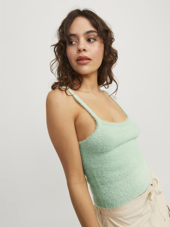 JJXX JXOLIVIA TOP KNIT Grayed jade