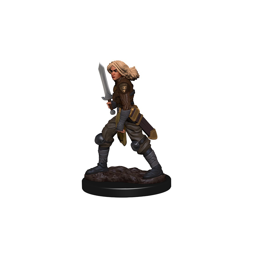 Pathfinder Deepcuts Unpainted Miniatures: Human Female Fighter