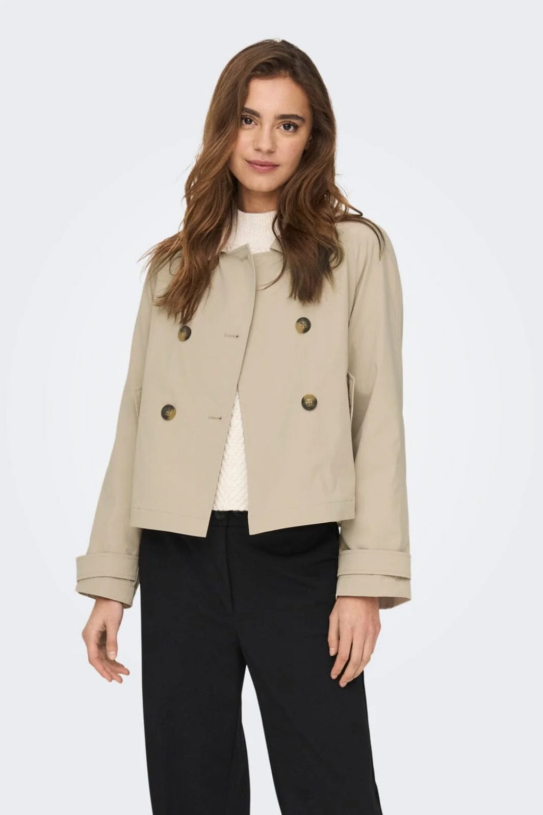 Only Onlapril Short Trenchcoat 4063293 oxford tan