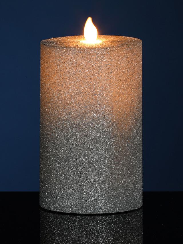 LED Echtwachskerze Glamour, 4er-Set