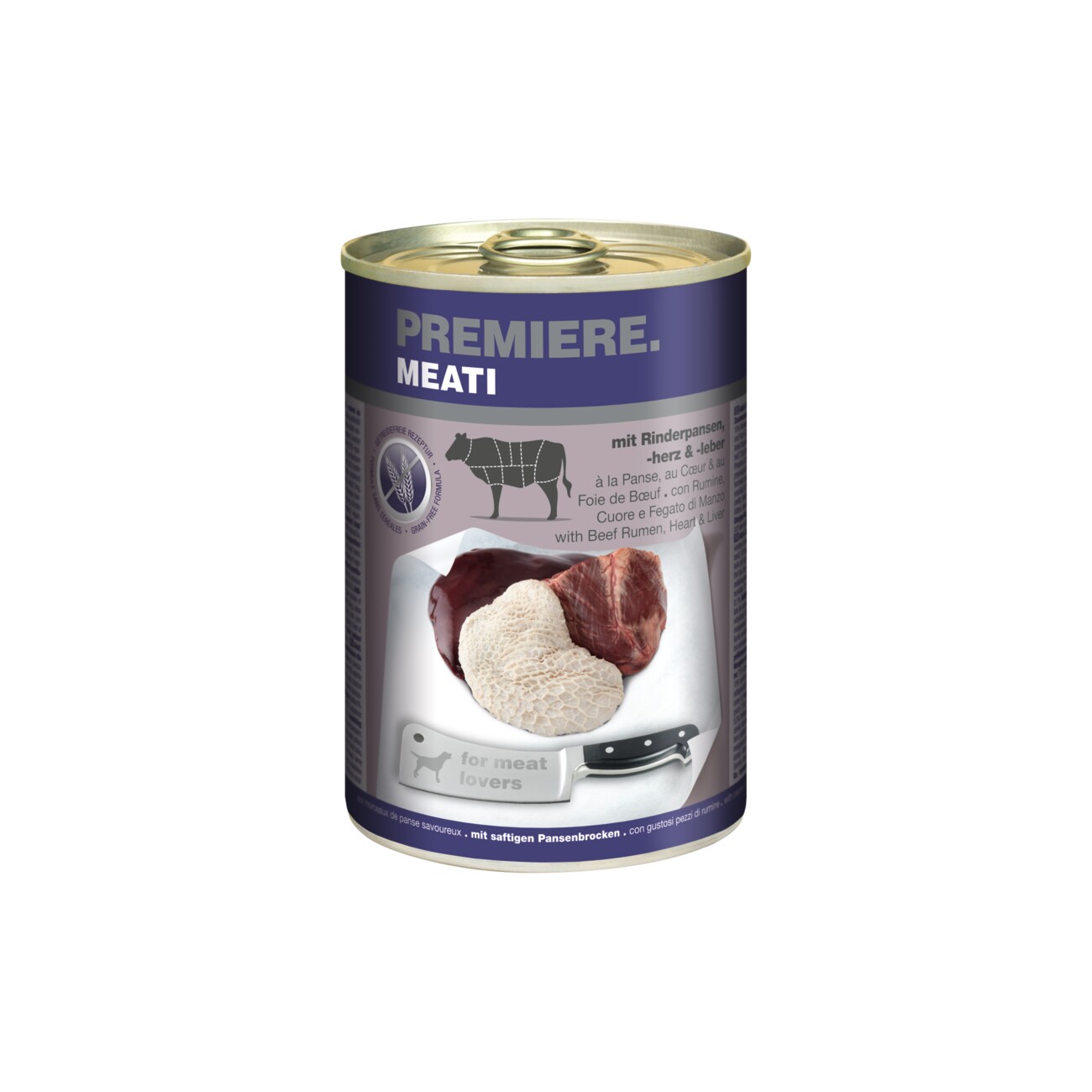 PREMIERE Meati Rinderpansen, -herz und -leber 6x400 g
