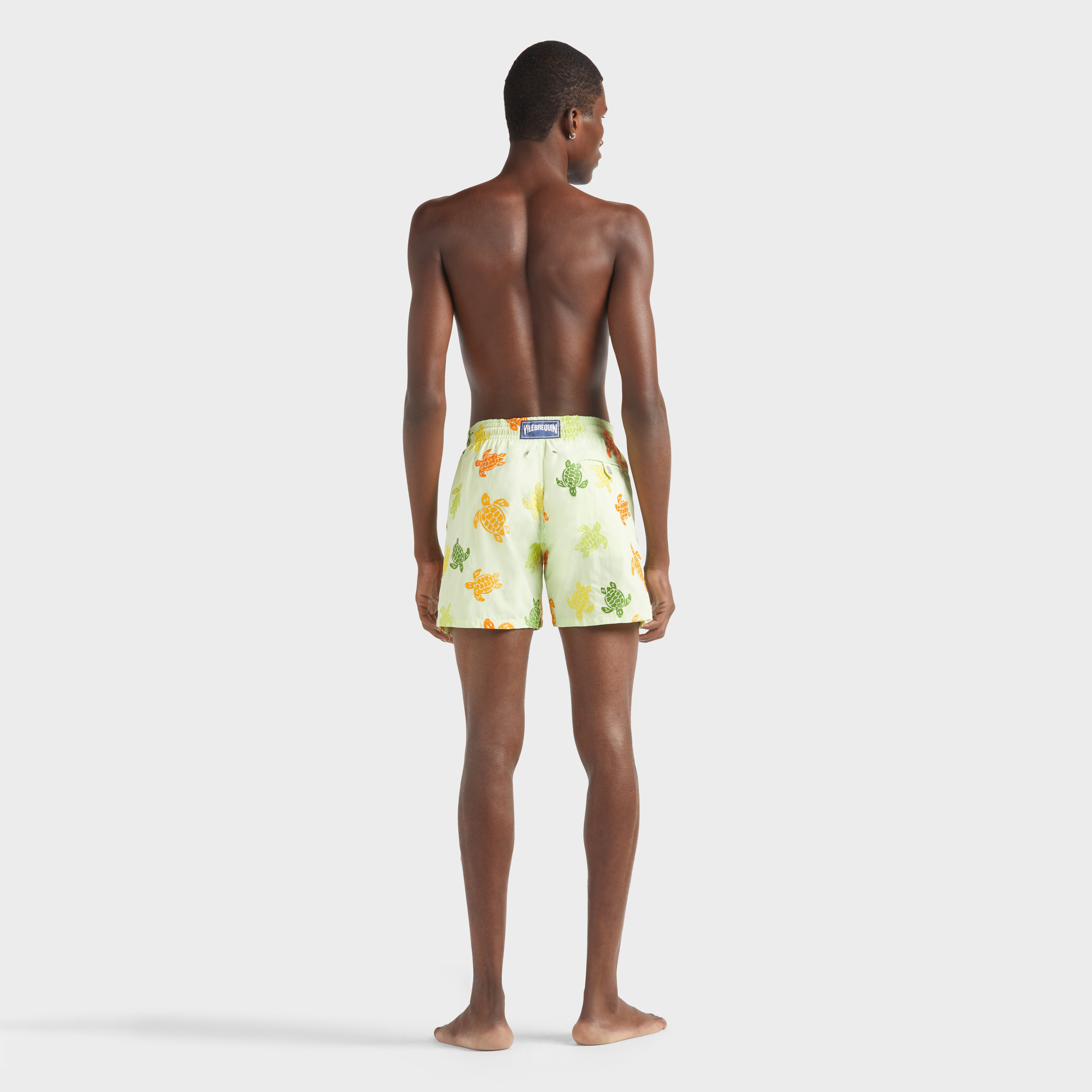 Maillot de Bain Homme Brodé Tortue Multicolore