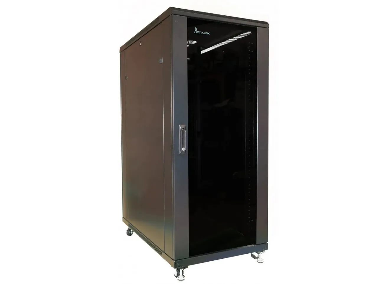 Extralink - Rack kabinet - 800x800 mm - gulvstående - sort - 37U - 19