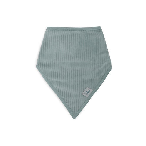 Lot de 2 bavoirs bandana Velvet rib - Sea green/Ivory - JOLLEIN