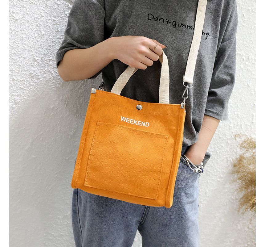 NewTown - Canvas Tote Bag met belettering