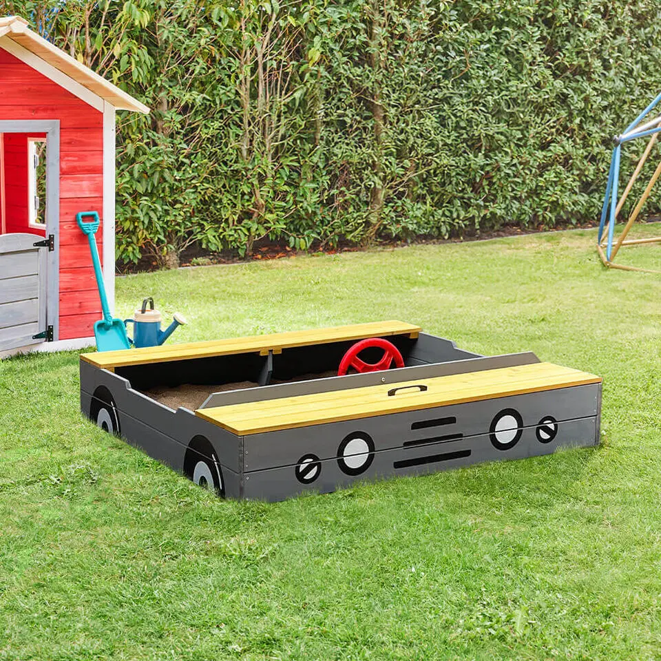 HOME DELUXE Zandbak KIDDY - Lichtgrijs