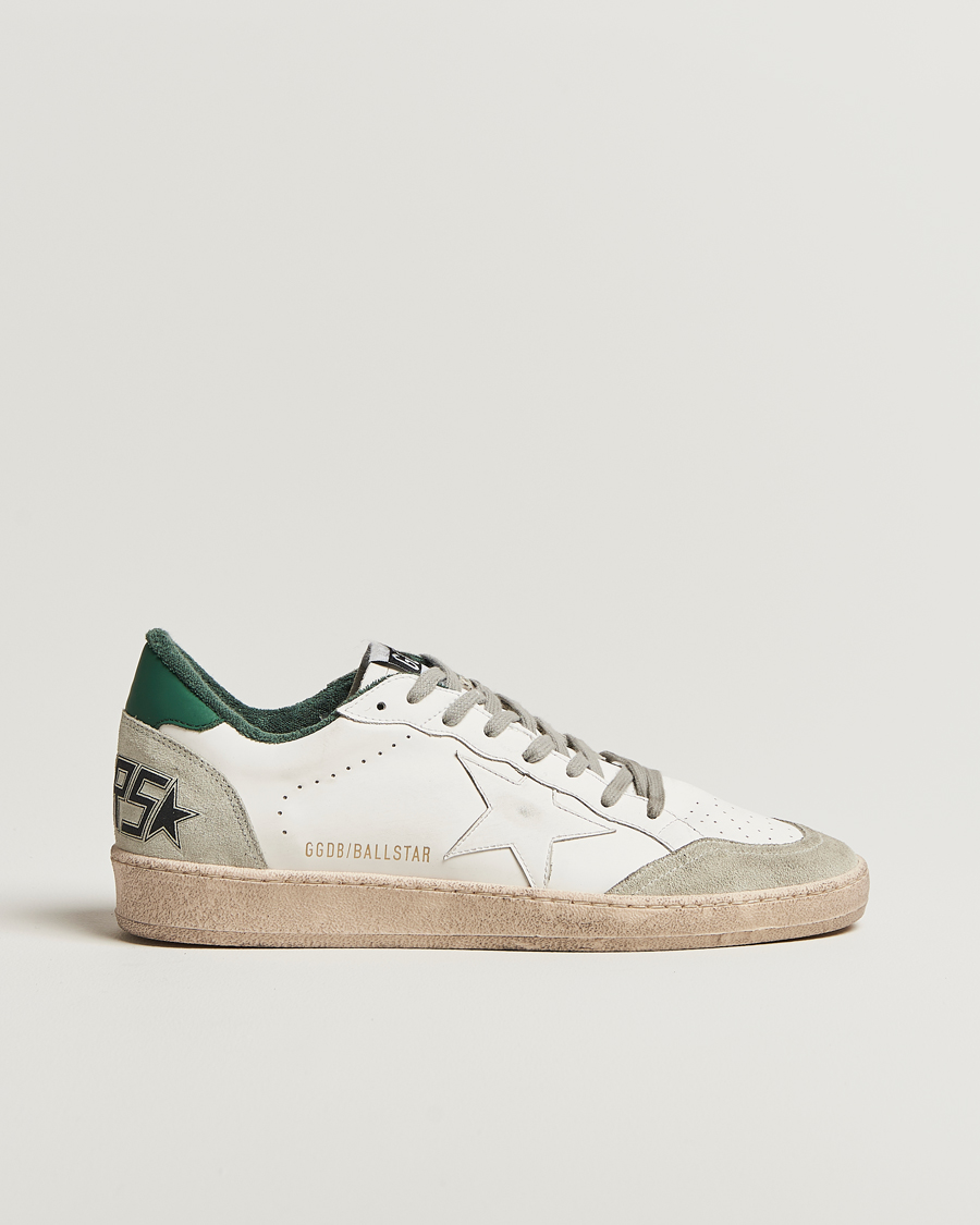 Golden Goose Ball Star Sneakers White/Green