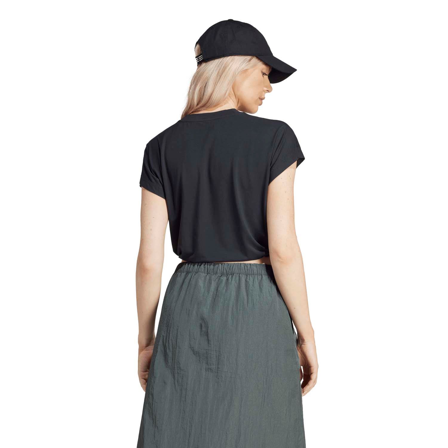 adidas  City Escape Crop T-shirt met Elastisch Koord